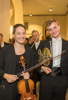 Musiker vor ihrem Auftritt beim NDR Klassik open air in Hannover