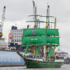 Schiffe beim Hafengeburtstag in Hamburg